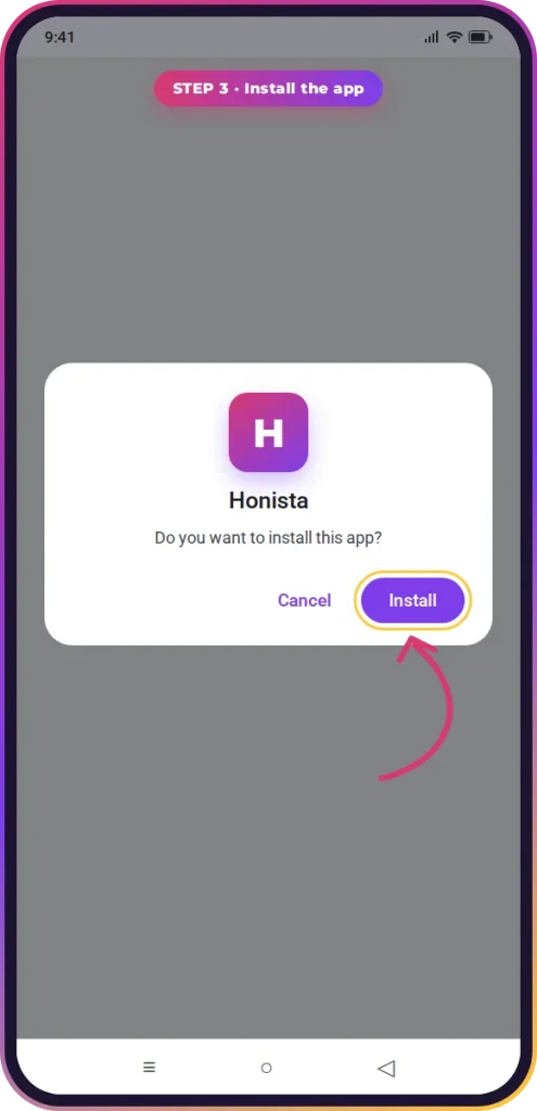 install-honista-apk-android